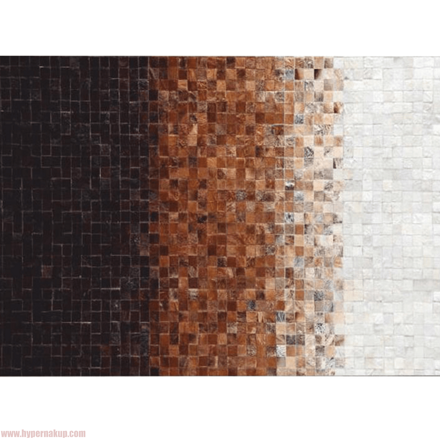 Luxusný koberec, koža, typ patchworku, 140x200 cm, KOBEREC KOŽA typ7