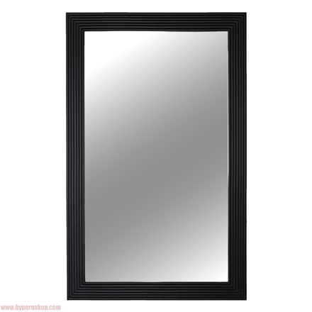 Zrkadlo, drevený rám čiernej farby, MALKIA TYP 1