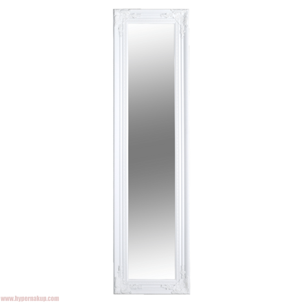 Zrkadlo, drevený rám bielej farby, MALKIA TYP 8
