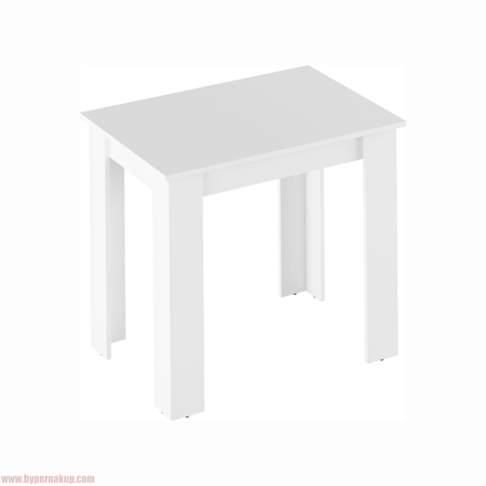 Jedálenský stôl, biela, 75x60 cm, TARINIO