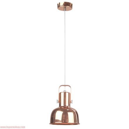 Visiaca lampa v retro štýle, kov, rose gold, AVIER TYP 3