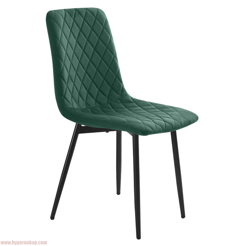 Jedálenská stolička, smaragdová Velvet látka/kov, DAMIA TYP 2 Jedálenská stolička, smaragdová Velvet látka/kov, DAMIA TYP 2