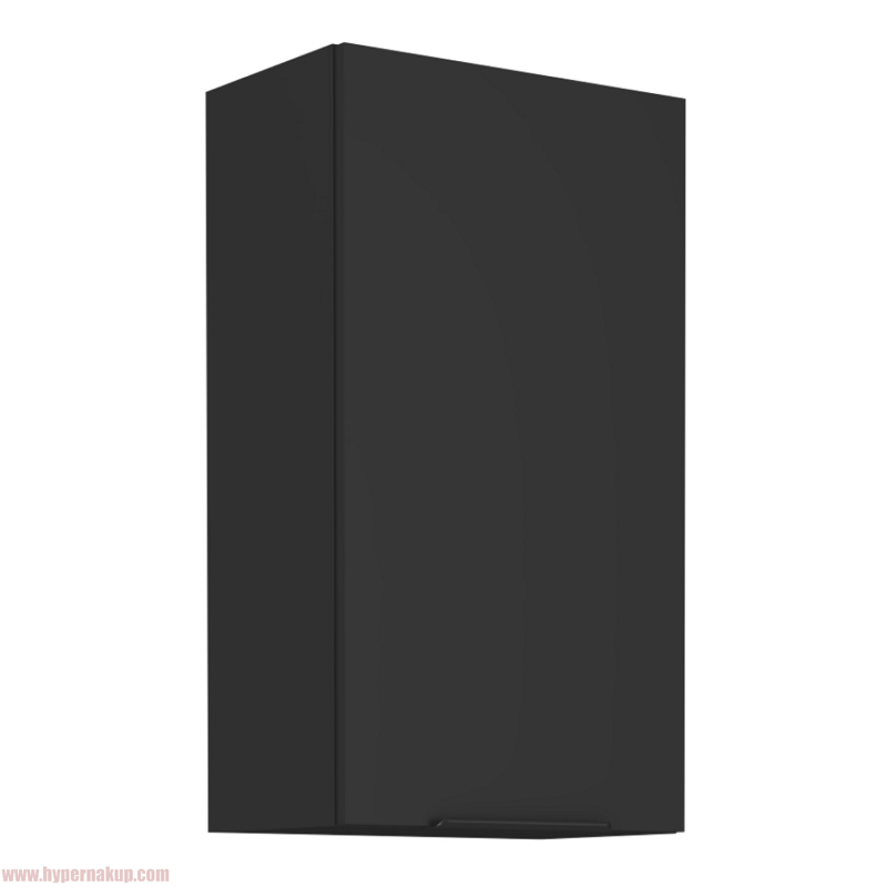 Horná skrinka, čierna, SIBER 50 G-90 1F Horná skrinka, čierna, SIBER 50 G-90 1F