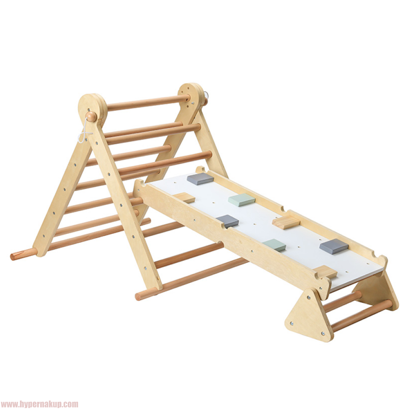 Montessori Piklerovej trojuholník 3v1, prírodná/mix farieb, OPRIN