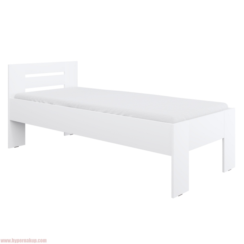 Posteľ, 90x200, biela, BASIS Posteľ, 90x200, biela, BASIS
