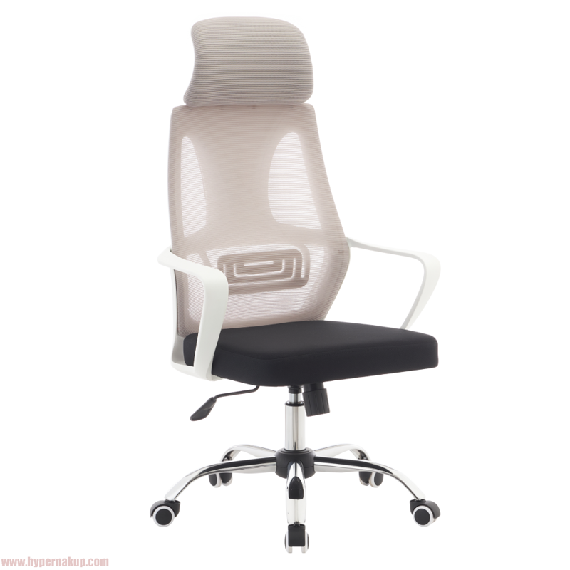 Kancelárske kreslo, sivá/čierna/biela, TAXIS 2 NEW