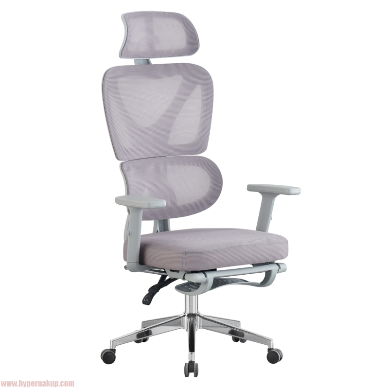 Kancelárske kreslo, sivá/chróm, DEMOS