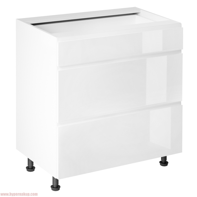 Spodná skrinka, biela/biela extra vysoký lesk HG, AURORA D80S3 Spodná skrinka, biela/biela extra vysoký lesk HG, AURORA D80S3