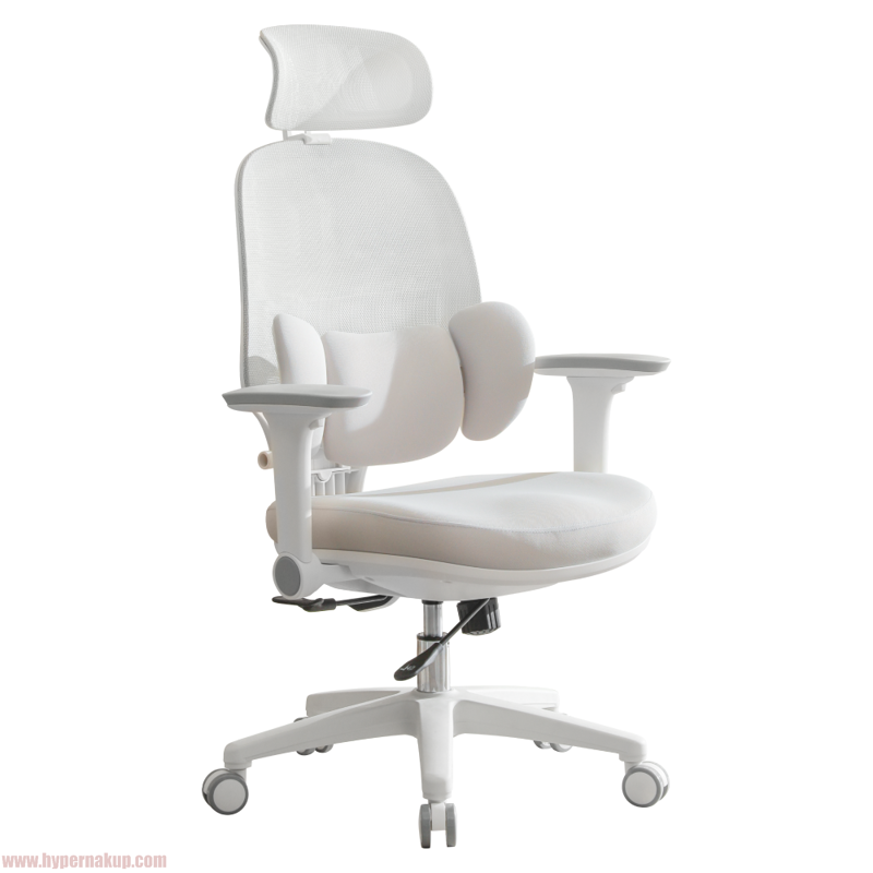 Kancelárske kreslo, sivá/biela, ABRAMO