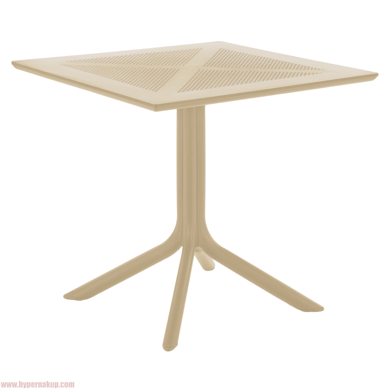 Záhradný stôl, sivohnedá Taupe, DENTON NEW