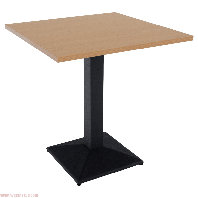 Jedálenský bistro stôl, dub sonoma/čierna, 70x70 cm, RINALDO TYP 1
