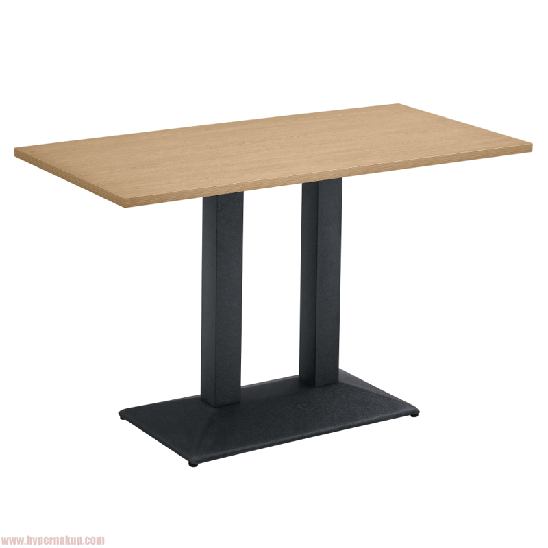 Jedálenský bistro stôl, dub sonoma/čierna, 120x60 cm, RINALDO TYP 2