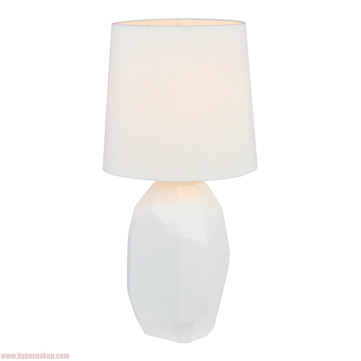 Keramická stolná lampa, biela, QENNY TYP 1 Keramická stolná lampa, biela, QENNY TYP 1