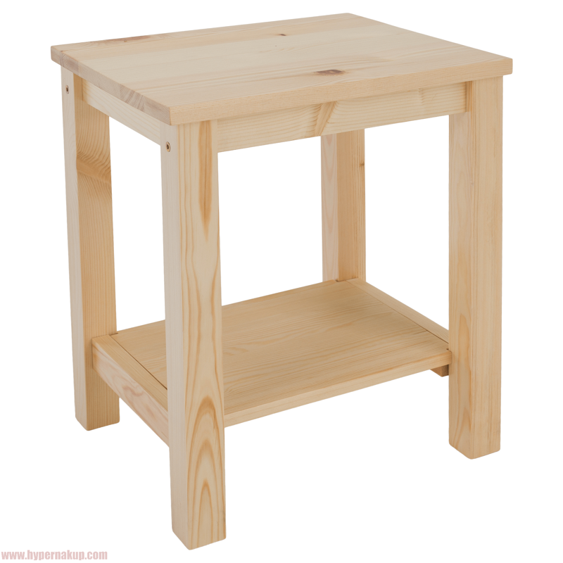 Nočný stolík, masív/prírodná, FOSIL