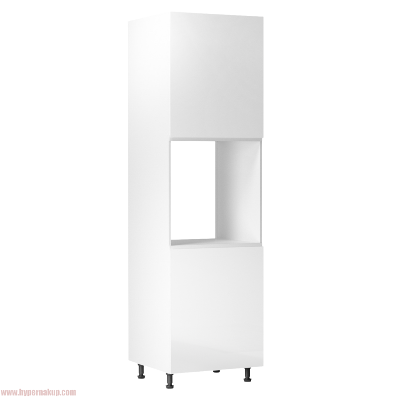 Potravinová skrinka, biela/biela extra vysoký lesk, AURORA D60P Potravinová skrinka, biela/biela extra vysoký lesk, AURORA D60P