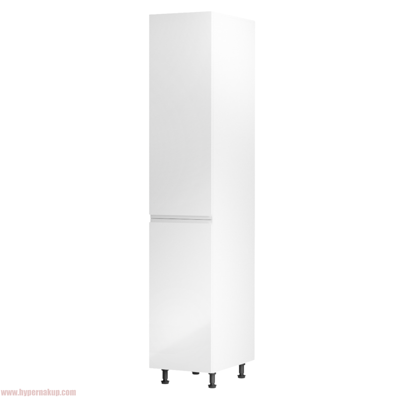 Potravinová skrinka, biela/biela extra vysoký lesk, ľavá, AURORA D40SP Potravinová skrinka, biela/biela extra vysoký lesk, ľavá, AURORA D40SP