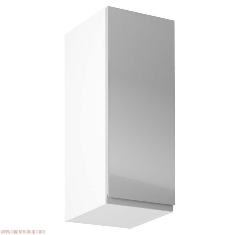 Horná skrinka, biela/sivý extra vysoký lesk, pravá, AURORA G30 Horná skrinka, biela/sivý extra vysoký lesk, pravá, AURORA G30