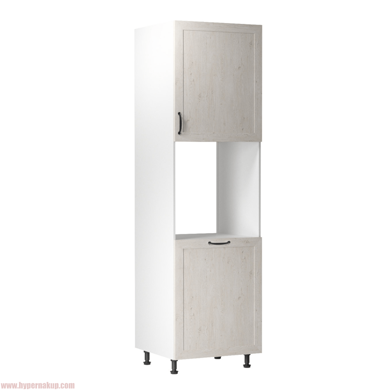 Potravinová skrinka, biela/sosna nordická, ROYAL D60P Potravinová skrinka, biela/sosna nordická, ROYAL D60P