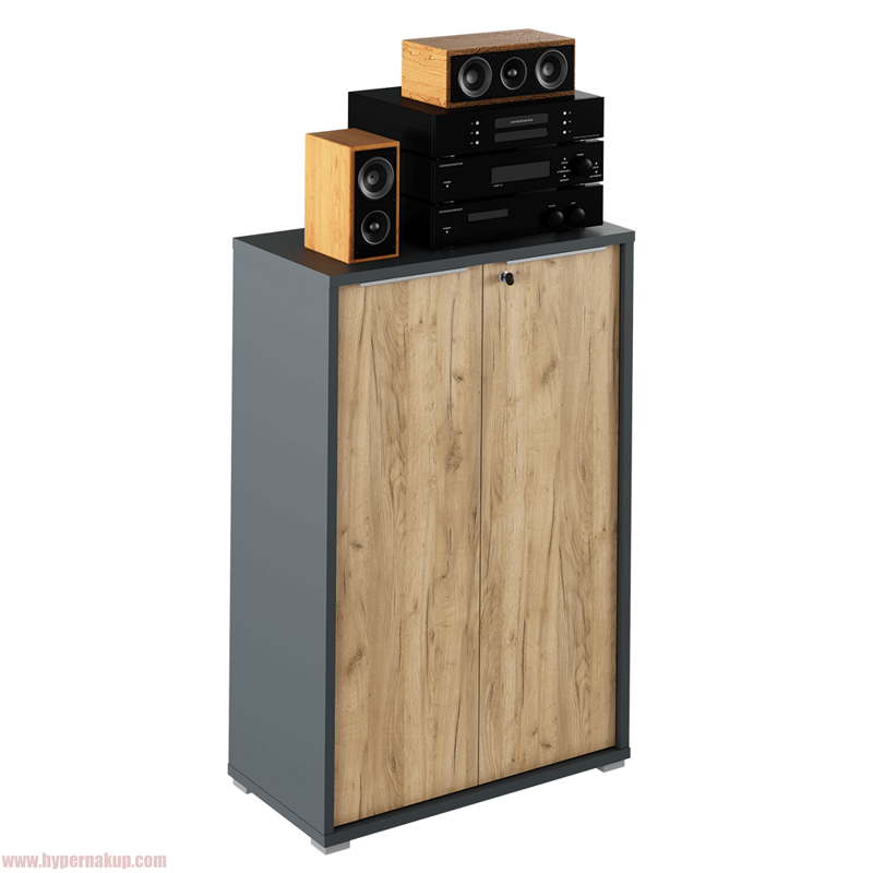 Skrinka , grafit/dub artisan, RIOMA NEW TYP 09 Skrinka , grafit/dub artisan, RIOMA NEW TYP 09