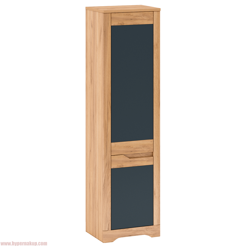Skriňa V1, ľavá, dub craft zlatý/grafit sivá, FIDEL Skriňa V1, ľavá, dub craft zlatý/grafit sivá, FIDEL