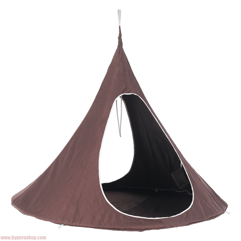 Závesné hojdacie kreslo, sivohnedá TAUPE, KLORIN NEW TYP 2 BIG SIZE CACOON HAMMOCK Závesné hojdacie kreslo, sivohnedá TAUPE, KLORIN NEW TYP 2 BIG SIZE CACOON HAMMOCK