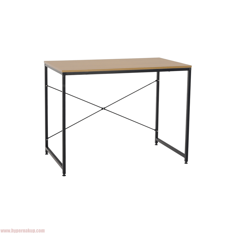 Písací stôl, dub/čierna, 90x60 cm, MELLORA Písací stôl, dub/čierna, 90x60 cm, MELLORA
