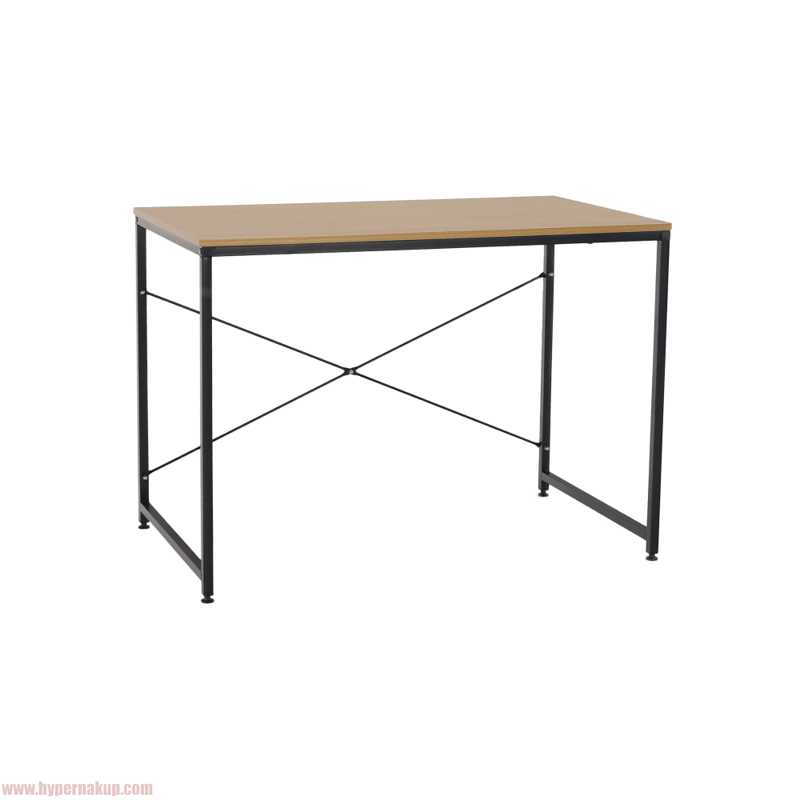 Písací stôl, dub/čierna, 100x60 cm, MELLORA Písací stôl, dub/čierna, 100x60 cm, MELLORA