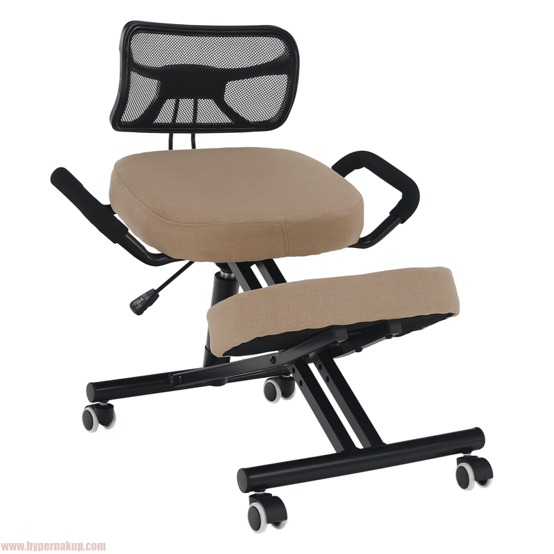 Ergonomická kľakačka, béžová/čierna, RUFUS Ergonomická kľakačka, béžová/čierna, RUFUS