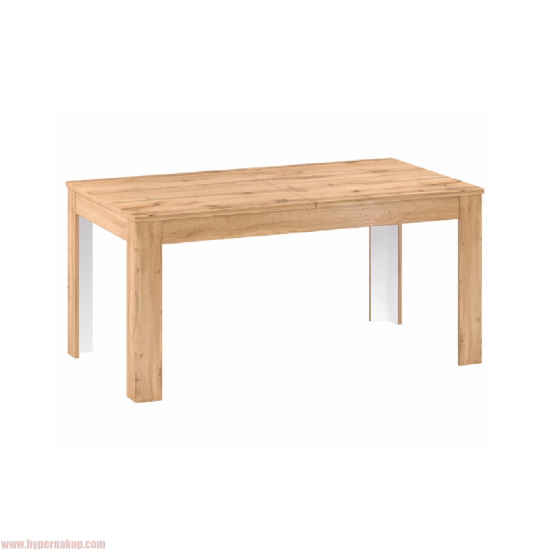 Rozkladací jedálenský stôl, 160-200cm, dub apalačský, PUSAN S Rozkladací jedálenský stôl, 160-200cm, dub apalačský, PUSAN S