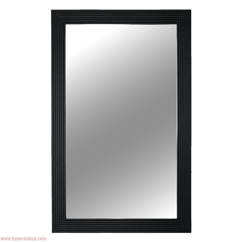 Zrkadlo, drevený rám čiernej farby, MALKIA TYP 1